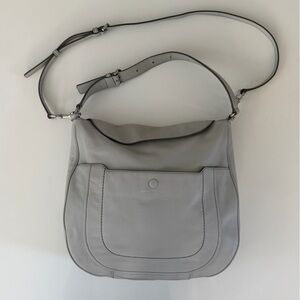 Marc Jacobs Empire City Leather Hobo Bag Gray Crossbody Large 14x12